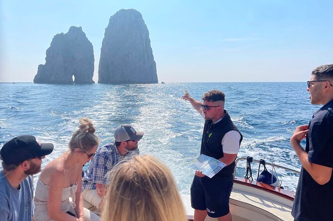 From Sorrento: Capri Boat Tour and Optional Blue Grotto