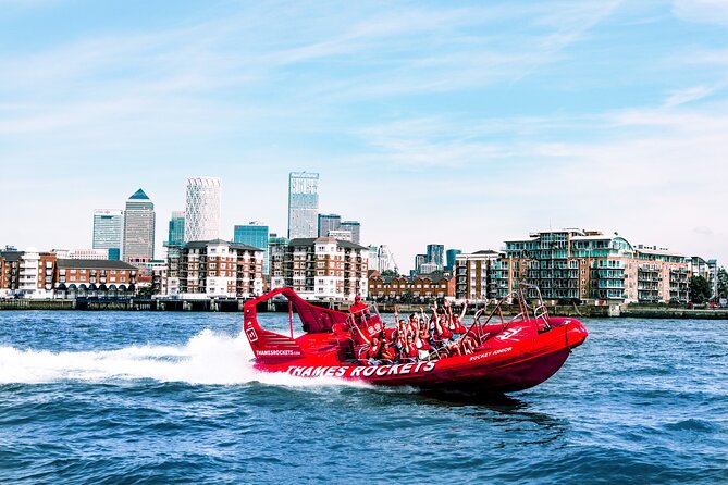 High-Speed Thames River Speedboat in London