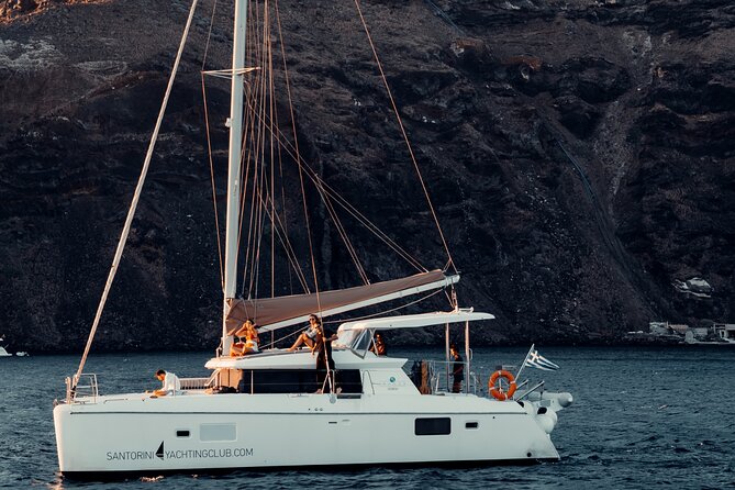 Romantic Sunset Catamaran Caldera Cruise Incl. Meal & Drinks