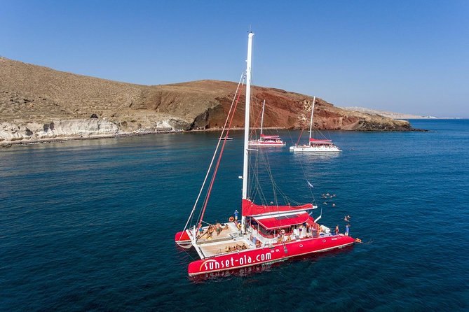 Sailing Catamaran Cruise in Santorini With Bbq, Drinks and Transfer - Highlights of the Tour