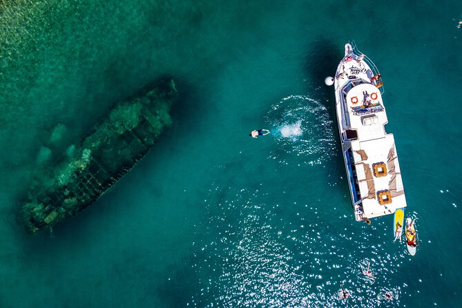 Split Half Day Tour to Blue Lagoon, Shipwreck & Trogir Island - Highlights