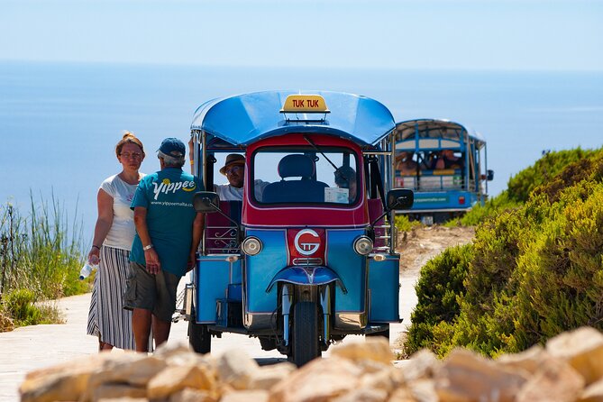 Gozo Tuk Tuk Chauffered Tour W/Crossing & Return by Yippee Island Hopper Boat - Inclusions and Highlights