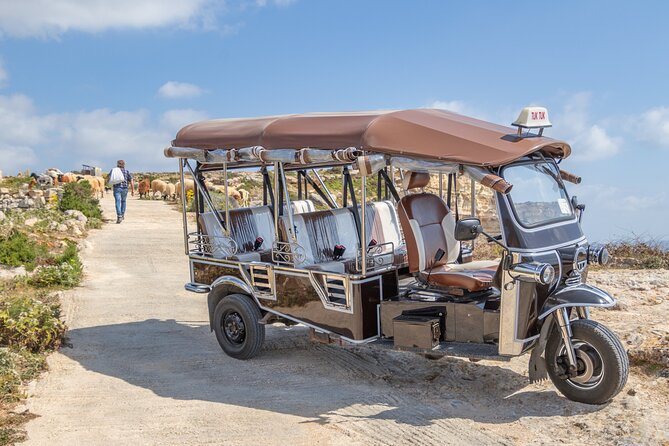 Gozo Tuk Tuk Chauffered Tour W/Crossing & Return by Yippee Island Hopper Boat - Pickup and Drop-off Locations