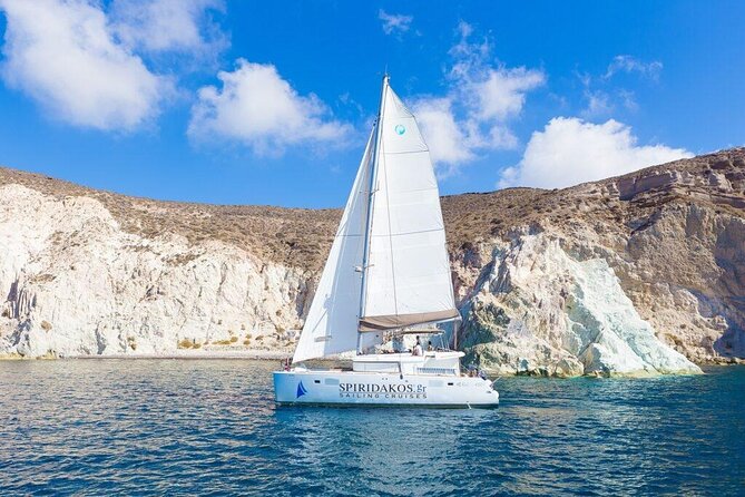 Semi-Private Luxury | Santorini Catamaran Cruise With BBQ on Board and Drinks - Pickup and Return Information