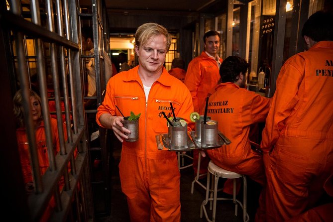 Alcotraz Prison Cocktail Experience in London - Smuggling Liquor Past Warden