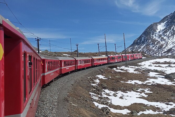 Bernina Express Tour Swiss Alps & St Moritz From Milan - Bernina Express Train Journey
