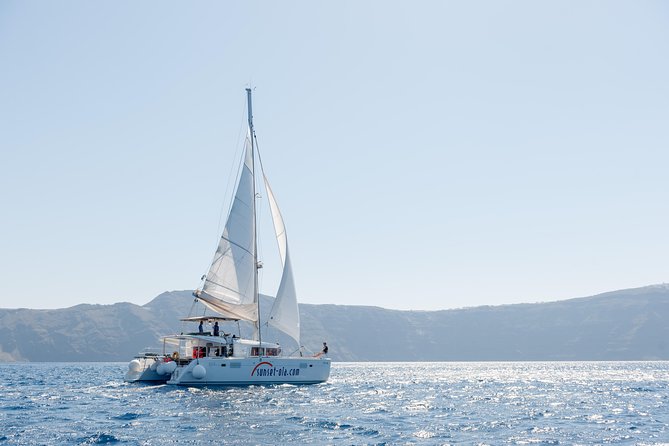 Santorini Small-Group Catamaran Sailing Trip(Bbq,Drinks, Transfer) - Sailing Around the Caldera