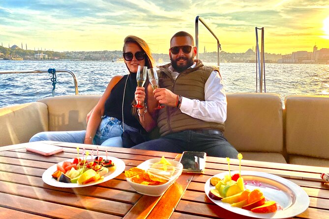 Bosphorus Sunset Luxury Yacht Cruise With Snacks and Live Guide - Inclusions