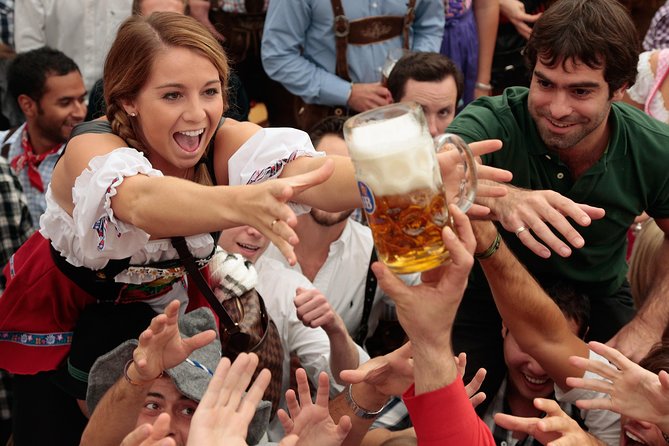 Munich Oktoberfest Tour With Hofbrau Beer Tent Tickets, Beer, Food - Guided Tent Experience