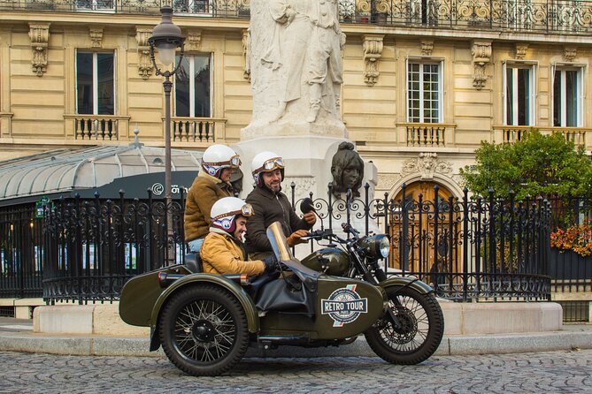 Paris Private Flexible Duration Guided Tour on a Vintage Sidecar - Sidecar Ride Experience