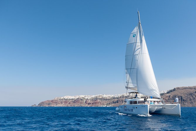 Santorini Small-Group Catamaran Sailing Trip(Bbq,Drinks, Transfer) - Swimming and Snorkeling