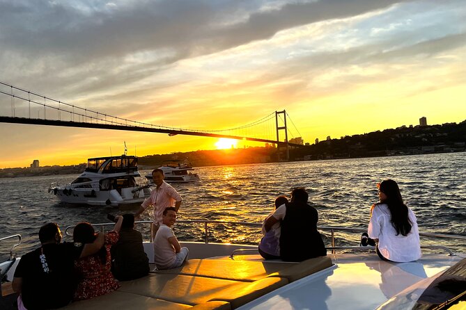 Bosphorus Sunset Yacht Cruise With Snacks and Live Guide - Luxury Yacht Experience