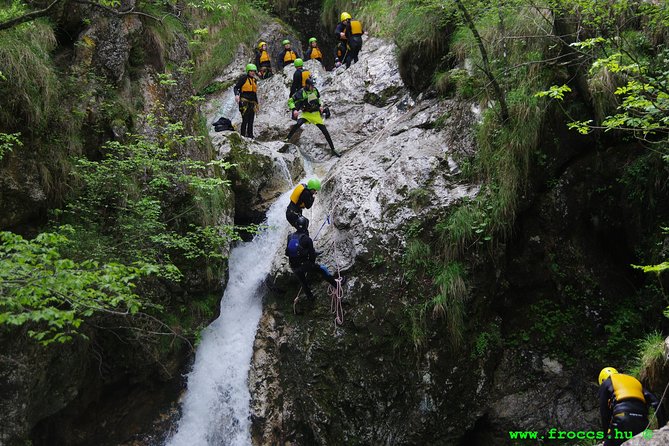 Canyoning in Susec Canyon - Jumping From 1-5m Heights