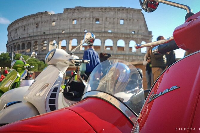 Highlights of Rome Vespa Sidecar Tour in the Afternoon With Gourmet Gelato Stop - Stable and Scenic Transport