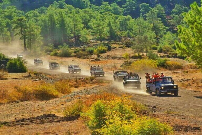 Marmaris Jeep Safari Tour With Waterfall and Water Fights - Lunch and Beach Stop