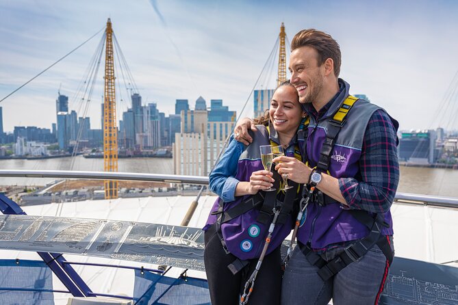 Up at The O2 Climb in London - Panoramic Views Awaiting Climbers