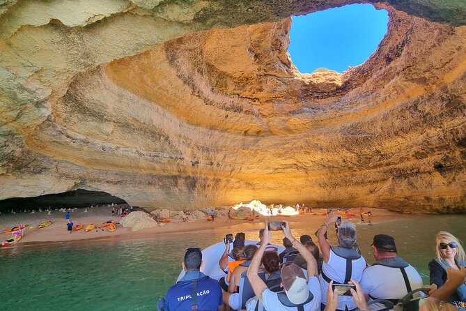 Benagil Caves Visit With Dolphins Watching From Albufeira - Key Points