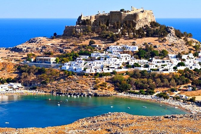 Boat Trip to LINDOS With Swimming Stops at Anthony Quinns & Tsambika Bays - Included in the Trip