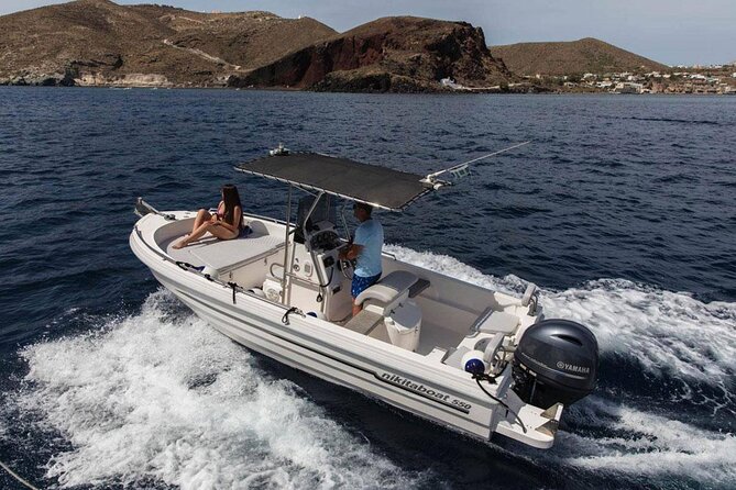 5 Hours Boat Rental In Santorini Overview Of The Boat Rental