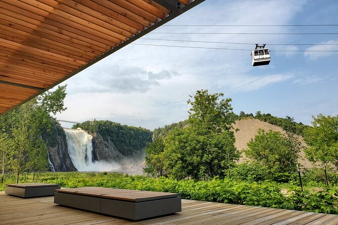 Admission To Parc De La Chute Montmorency With Cable Car Waterfall Height And Elevation