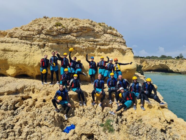 Albufeira: Guided Coasteering Tour With Cliff Jumping Activity Overview