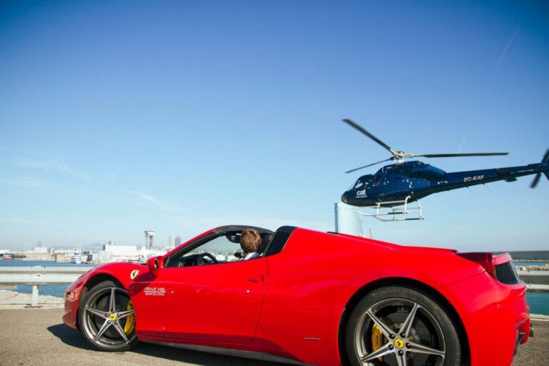 Barcelona: Ferrari Driving And Helicopter Experience The Thrilling Ferrari Experience