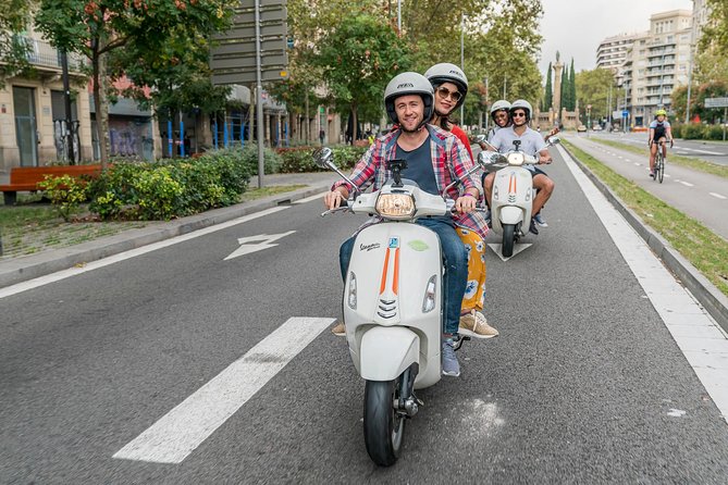 Barcelona Secrets & Tibidabo Views By Vespa Scooter Tour Overview