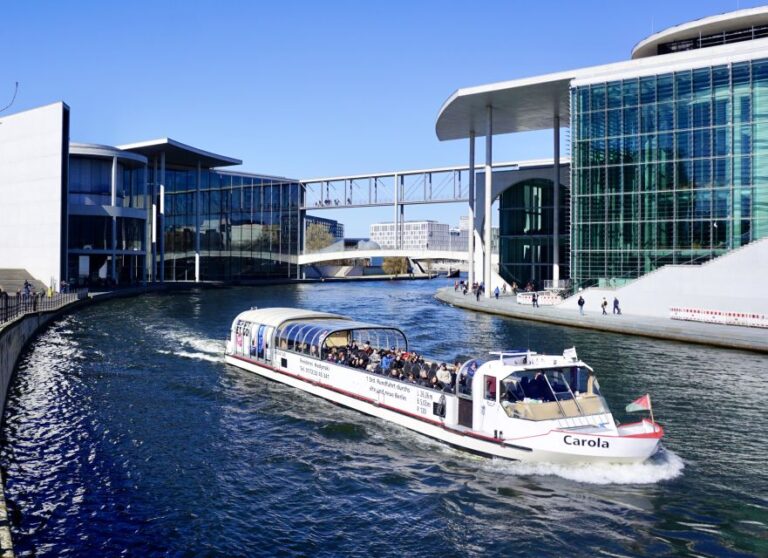 Berlin: Boat Tour With Tour Guide Overview Of The Boat Tour