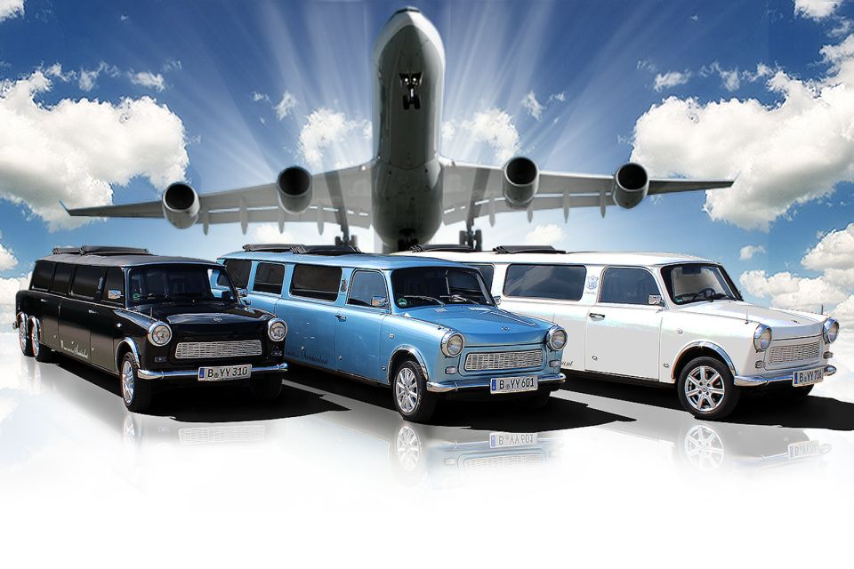 Berlin: Trabi Limousine Airport Transfer With City Tour - Overview of the Experience