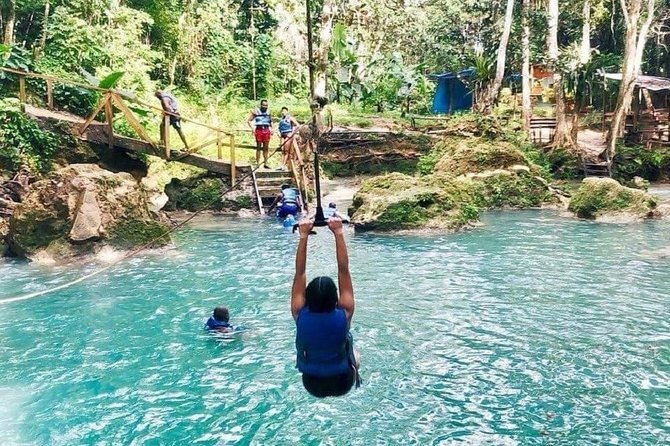 Blue Hole Secret Falls And River Tubing Private Tour Overview Of The Tour