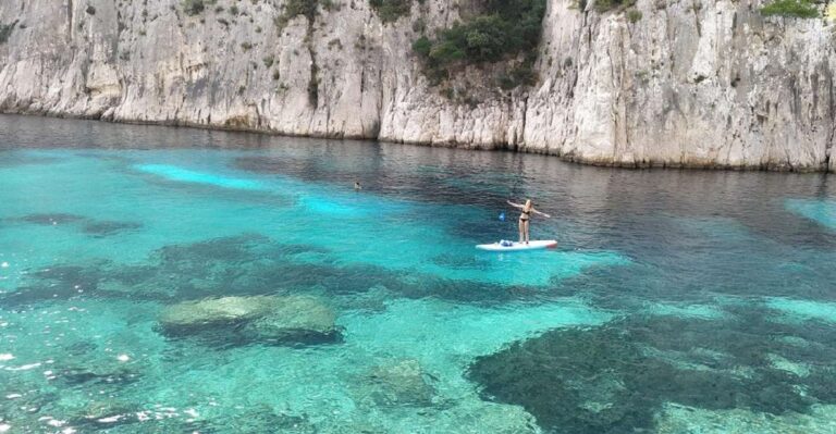 Cassis: Calanques National Park Standup Paddleboarding Tour Tour Overview