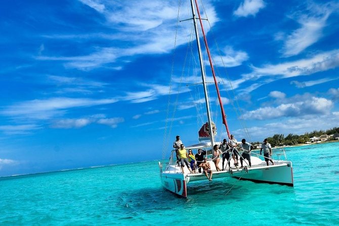 Catamaran Adventure Full Day: Ile Aux Cerfs,grse Waterfall,snorkeling &bbq Lunch Overview Of The Adventure