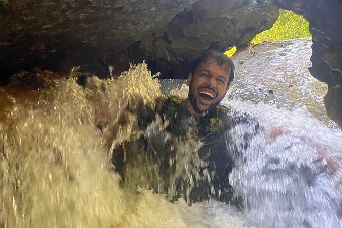 Cave, Waterfall, And River Adventure In Charco Azul; San Juan Meeting And Pickup