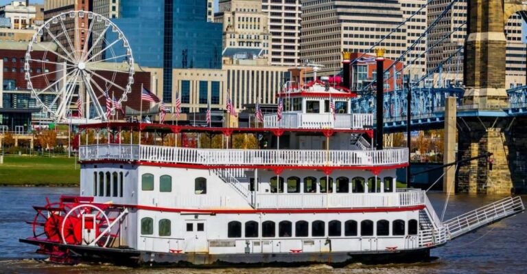 Cincinnati: Night Tour With Music And Sunset Boat Cruise Tour Overview