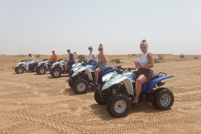 Dubai Desert 4x4 Dune Bashing, Self Ride 30min Atv Quad, Camel Ride,shows,dinner Activity Overview