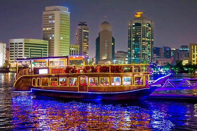 Dubai Marina Dhow Cruise Dinner With Entertainment & Options Overview Of The Experience