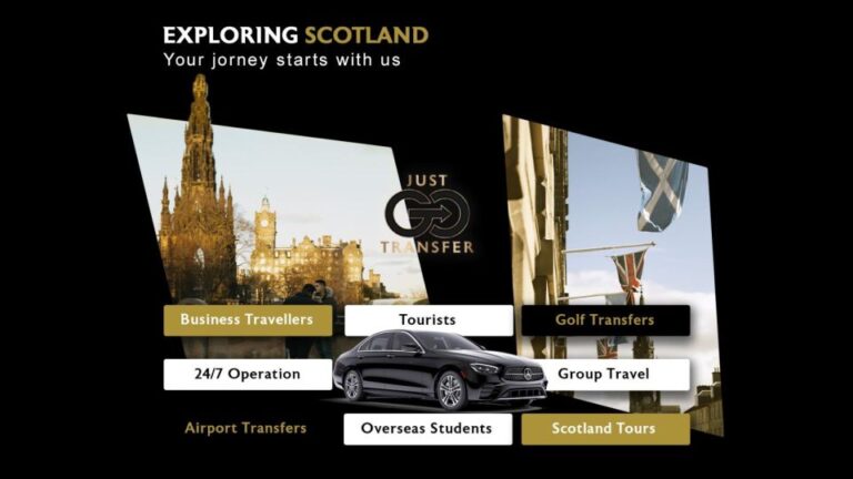 Edinburgh Airport To Edinburgh City (3 Pax 3 Lug) Transfer Details