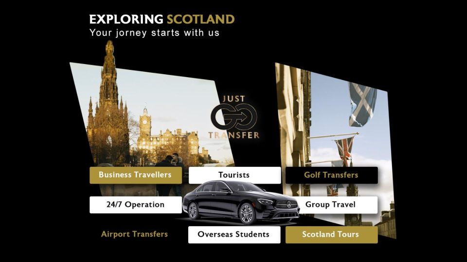 Edinburgh Airport to Edinburgh City (3 Pax - 3 Lug) - Transfer Details