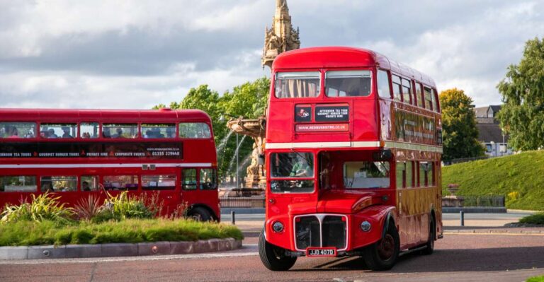 Edinburgh: Vintage Bus Tour With Afternoon Tea Or Gin Tour Overview And Highlights