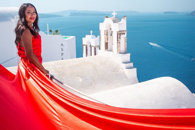 Flying Dress Santorini Photoshoot Booking And Cancellation Policies