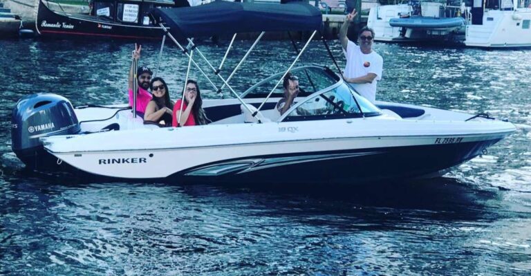 Fort Lauderdale: 8 People Private Boat Rental Group Size And Duration