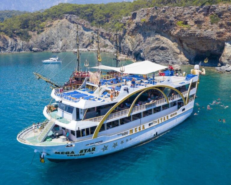 From Antalya: Catamaran Cruise to Kemers Coves With Lunch