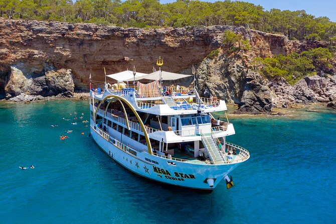 From Antalya To Kemer Mega Star Boat Trip W/free Transfer Turkish Riviera Cruise Destination