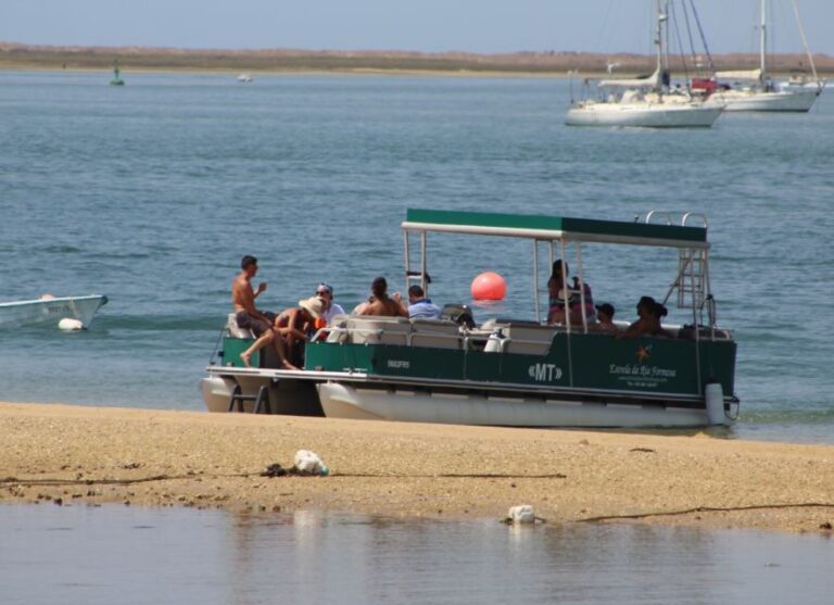 From Faro: 2 Island, 2 Stop Ria Formosa Catamaran Tour Tour Overview