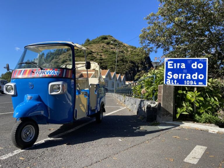 From Funchal: Madeira Nuns Valley Sightseeing Tuk Tuk Tour Tour Overview