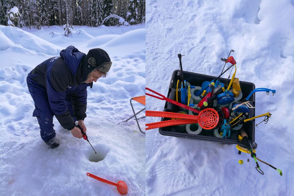 From Rovaniemi: Husky Safari and Salmon Ice Fishing - Outdoor Adventure Awaits