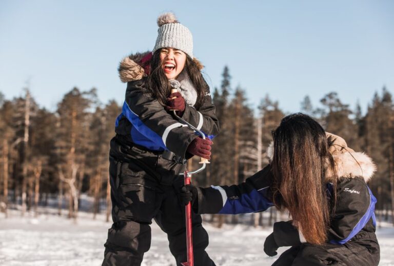 From Rovaniemi: Snowshoeing And Ice Fishing Tour Overview Of The Tour