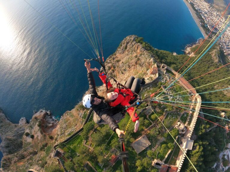 From the City of Side, Alanya, Paragliding