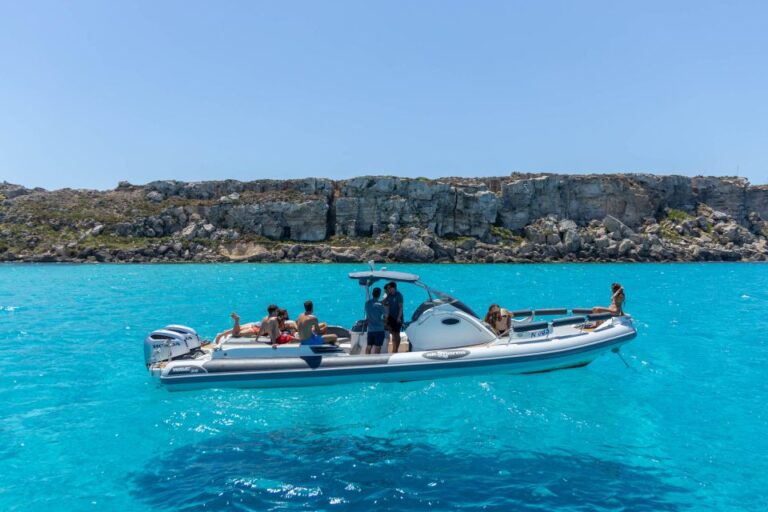 From Trapani: Egadi Islands Private Day Tour By Maxi Rib Tour Details