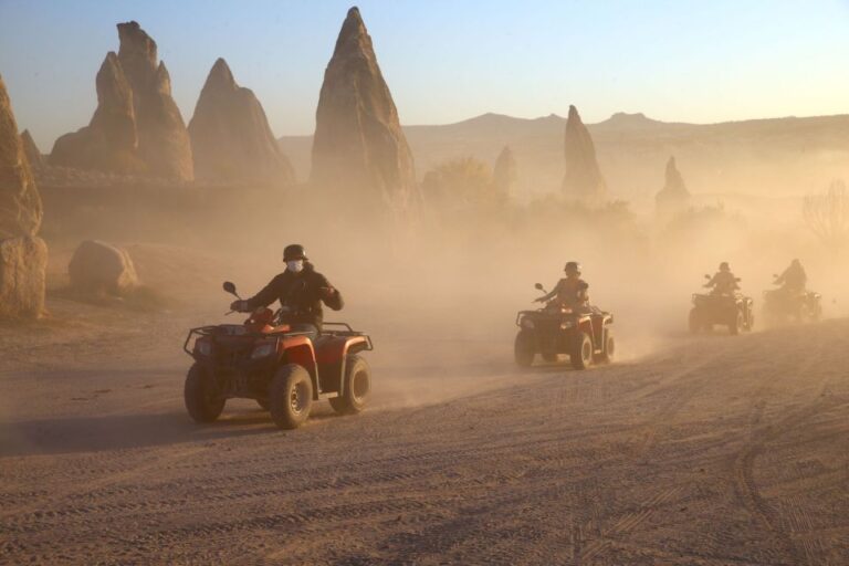 From Ürgüp/göreme: Cappadocia Sunrise Or Sunset Quad Tour Explore Cappadocias Incredible Terrain